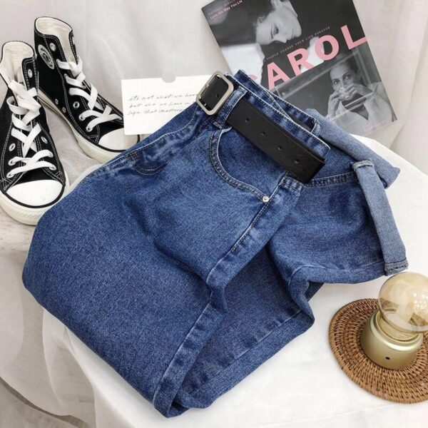 Versatile Straight Loose Wide Leg Jeans For Women - Image 3
