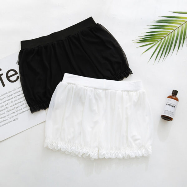 White Lantern Safety Student Girl Anti-empty Leggings Can Wear Three-point Shorts - Image 4