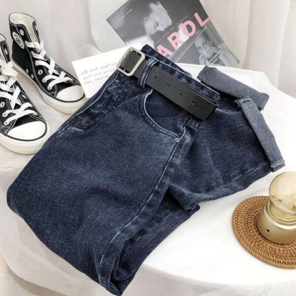 Versatile Straight Loose Wide Leg Jeans For Women - Image 2