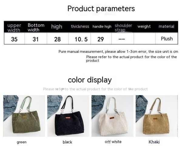 Autumn And Winter Large Capacity Tote Bags For Women - Image 4