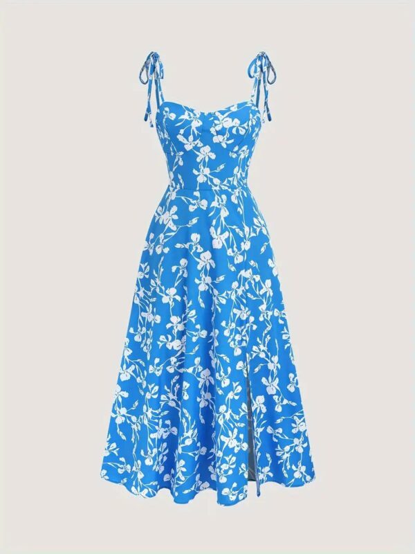 Summer Floral Off-the-shoulder Women's Dress - Image 3