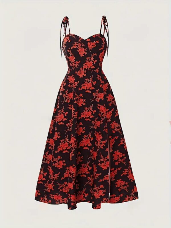 Summer Floral Off-the-shoulder Women's Dress - Image 4