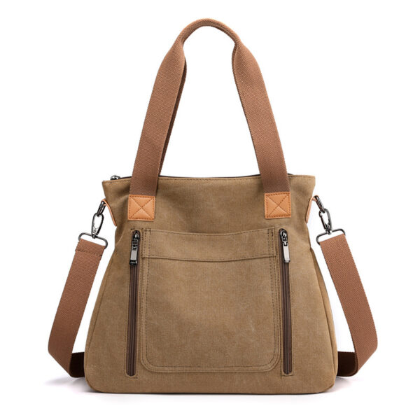 Women Totes All-match Portable Large-capacity Female Canvas Bag Female Casual Shoulder Bags - Image 3