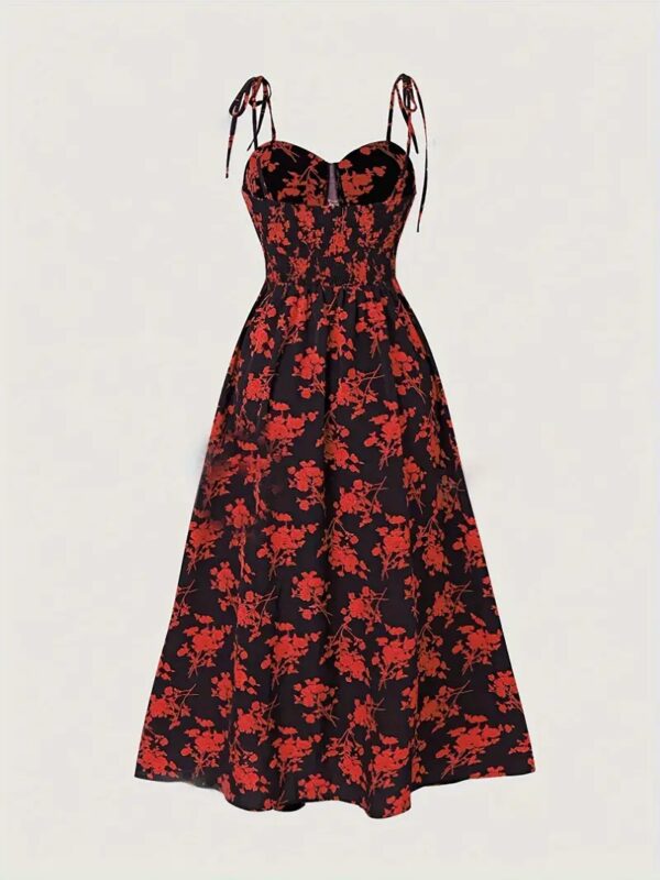 Summer Floral Off-the-shoulder Women's Dress - Image 5