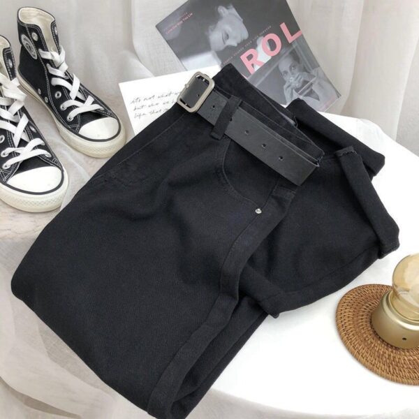 Versatile Straight Loose Wide Leg Jeans For Women - Image 7