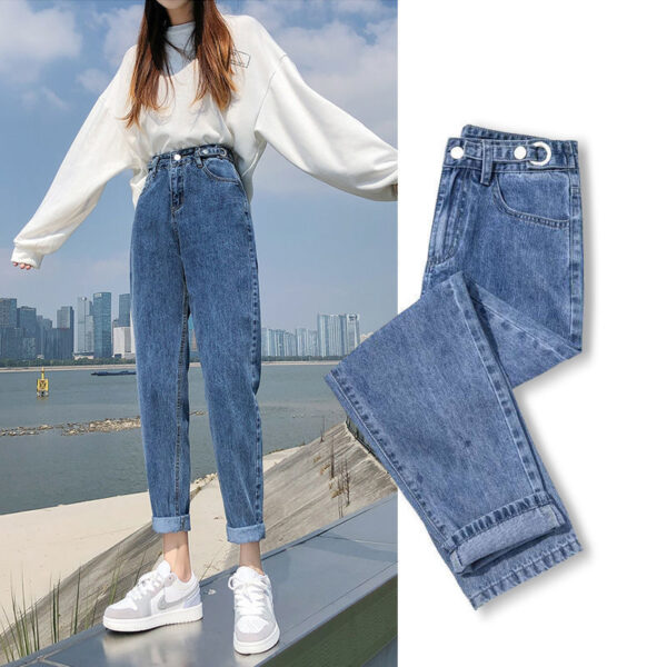 Summer Thin Black Harlan Jeans Women Spring Slim High Waist - Image 5