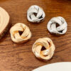 All-match Twisted Alloy Stud Earrings For Women - Image 6
