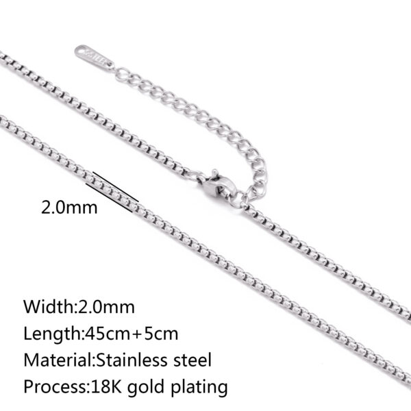 Stainless Steel Vacuum Vapor Plating 18K Gold Color Protection Lip Chain Accessories - Image 7
