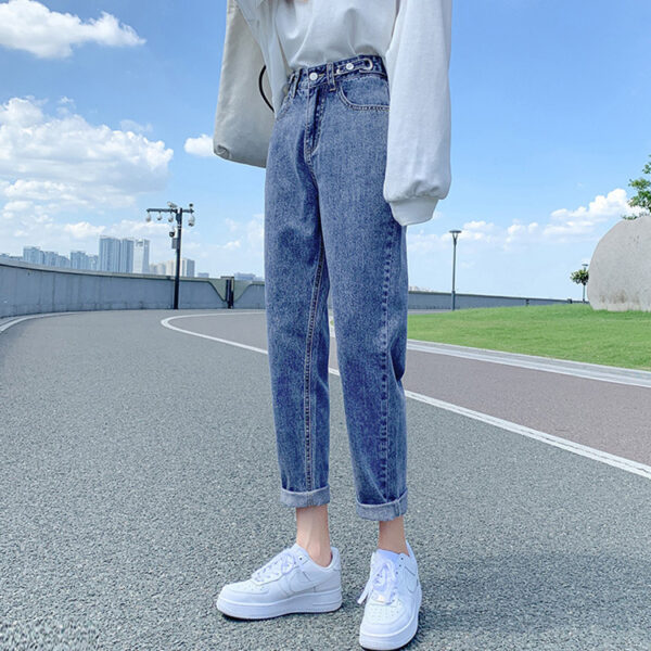 Summer Thin Black Harlan Jeans Women Spring Slim High Waist - Image 3