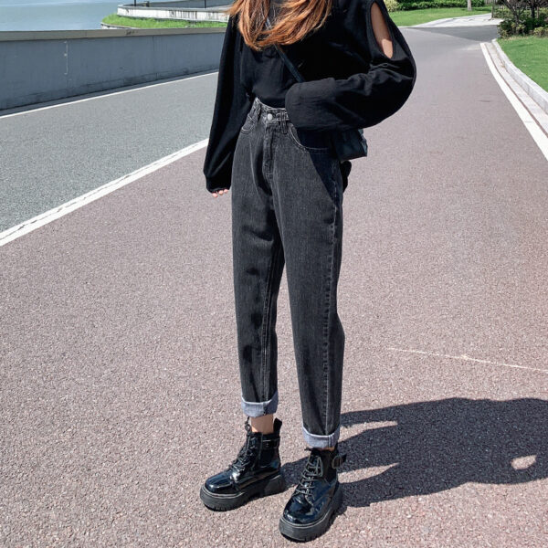 Summer Thin Black Harlan Jeans Women Spring Slim High Waist - Image 6