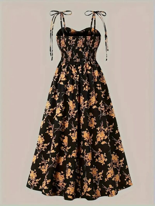Summer Floral Off-the-shoulder Women's Dress - Image 6