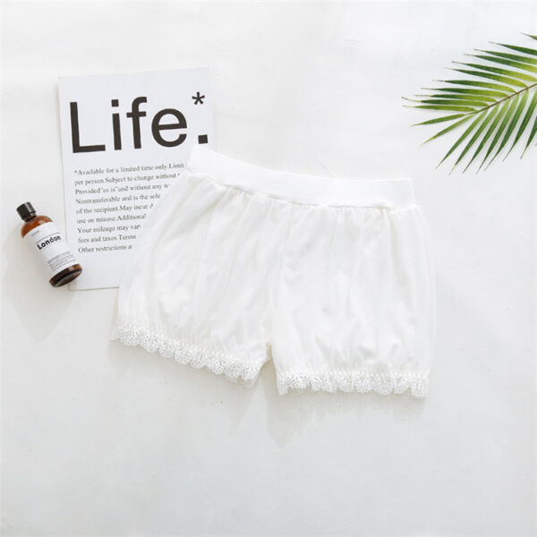 White Lantern Safety Student Girl Anti-empty Leggings Can Wear Three-point Shorts - Image 5