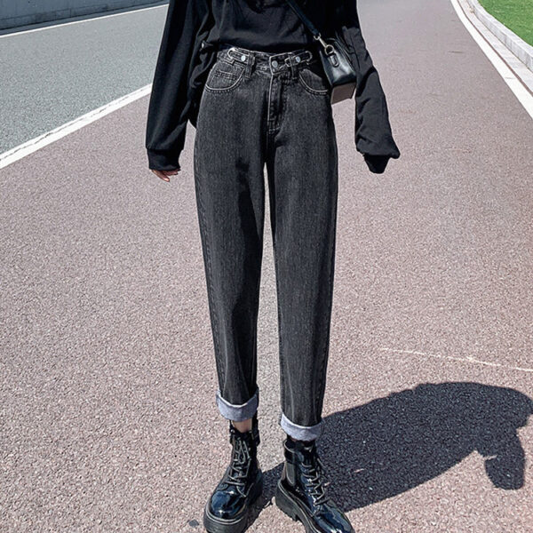 Summer Thin Black Harlan Jeans Women Spring Slim High Waist - Image 2