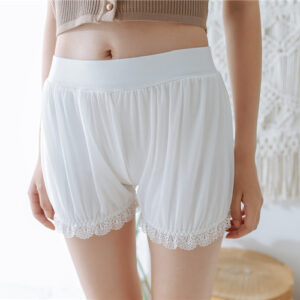 White Lantern Safety Student Girl Anti-empty Leggings Can Wear Three-point Shorts