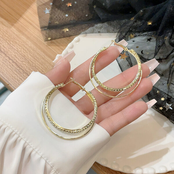 Simple Simple Bracelet Earrings Metal Cold Style Ring - Image 5