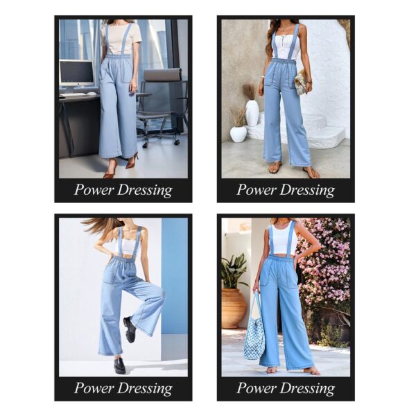 Women's High-Waist Jeans, Convertible Wide-Leg Full-Length Jeans With 3-in-1 Adjustable Hem, Tencel Lyocell For Summer. - Image 9