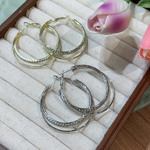 Simple Simple Bracelet Earrings Metal Cold Style Ring - Image 2