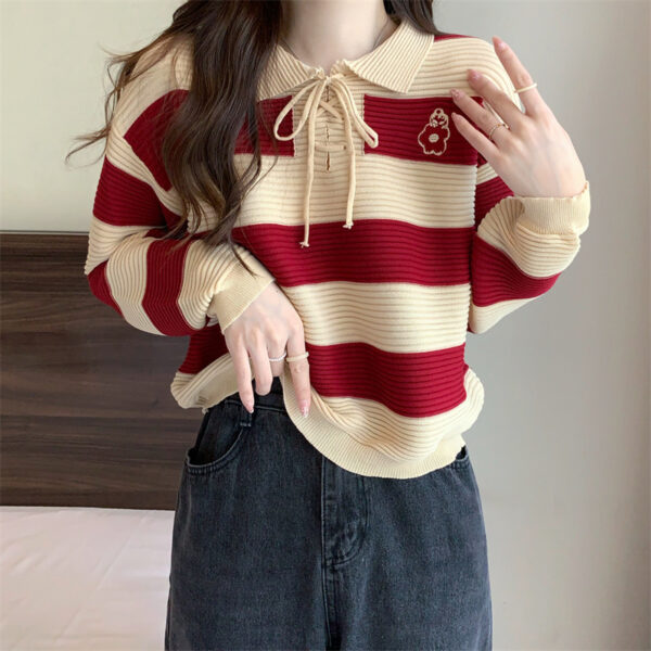 Autumn New Fashion Striped Clothes Women - Image 2