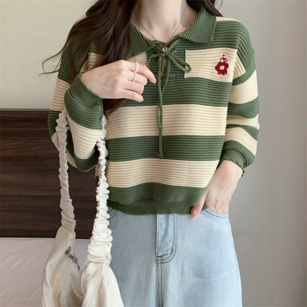 Autumn New Fashion Striped Clothes Women - Image 6