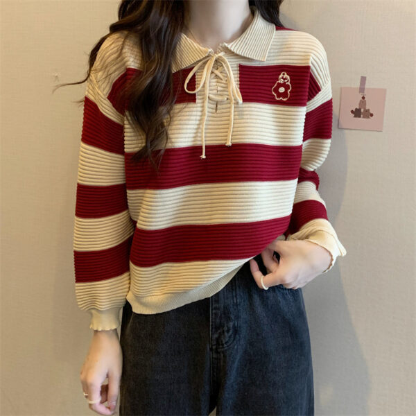 Autumn New Fashion Striped Clothes Women - Image 7