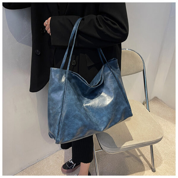 Vintage Shoulder Bags For Women Large Capacity Handbag Tote Bag - Image 5