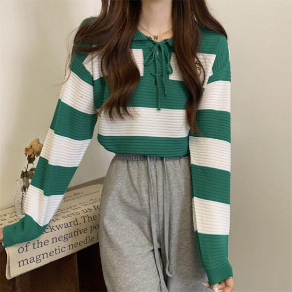 Autumn New Fashion Striped Clothes Women - Image 3