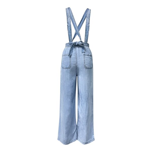 Women's High-Waist Jeans, Convertible Wide-Leg Full-Length Jeans With 3-in-1 Adjustable Hem, Tencel Lyocell For Summer. - Image 5