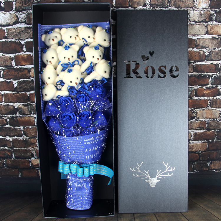 Teddy Bear & Rose Bouquet – Valentine’s Day Exclusive Gift - Image 3
