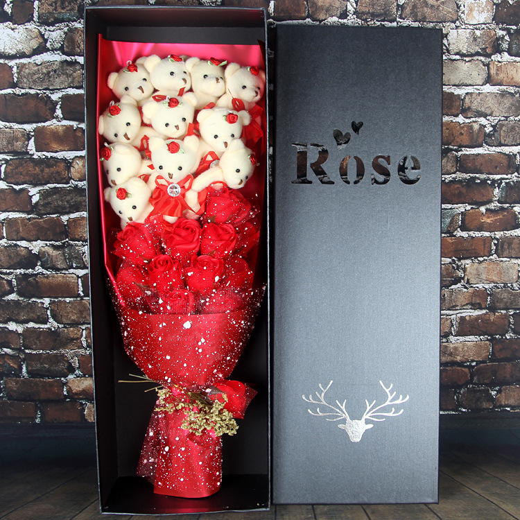 Teddy Bear & Rose Bouquet – Valentine’s Day Exclusive Gift - Image 7