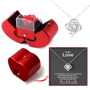 Four-Leaf Clover Necklace Gift Set – Valentine’s Day Exclusive