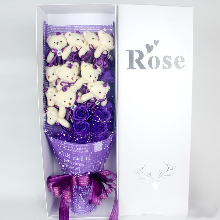 Teddy Bear & Rose Bouquet – Valentine’s Day Exclusive Gift - Image 5