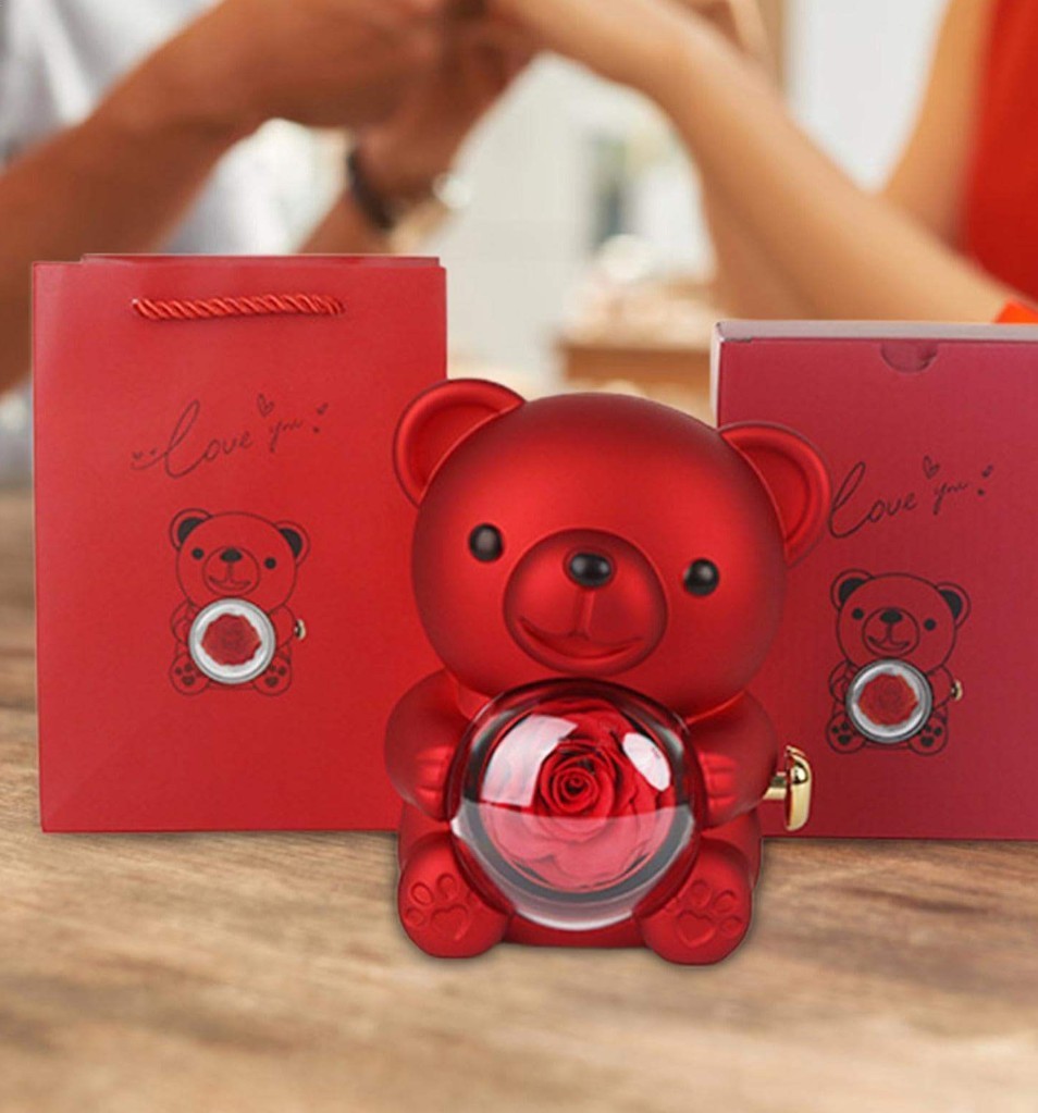 Rose Teddy Bear Gift Box - Image 4