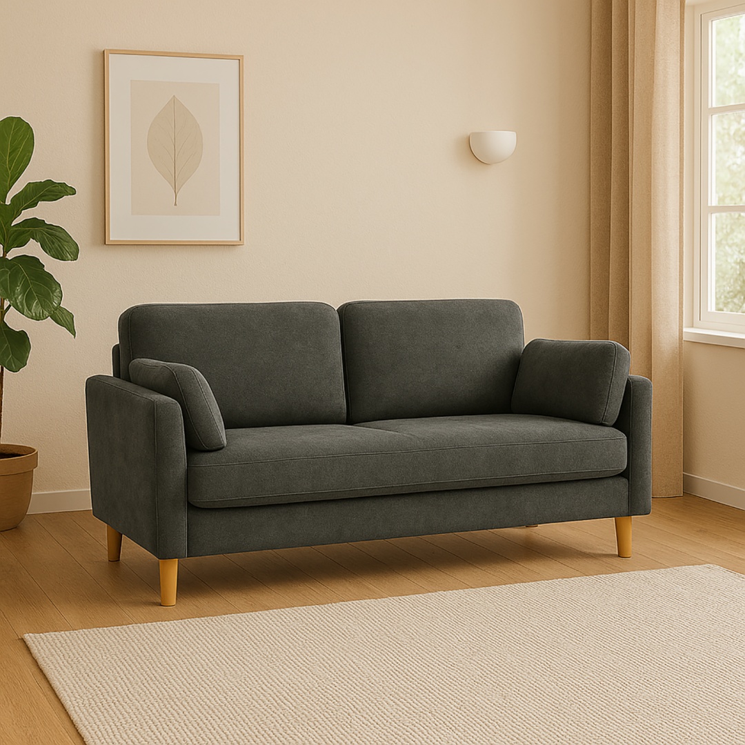 Modern Minimalist 2-Seater Sofa - Image 7