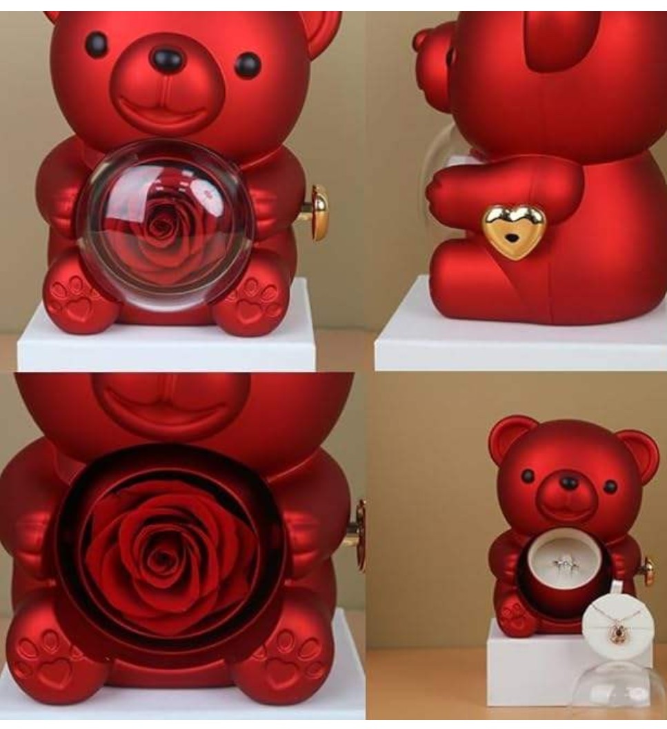 Rose Teddy Bear Gift Box - Image 3