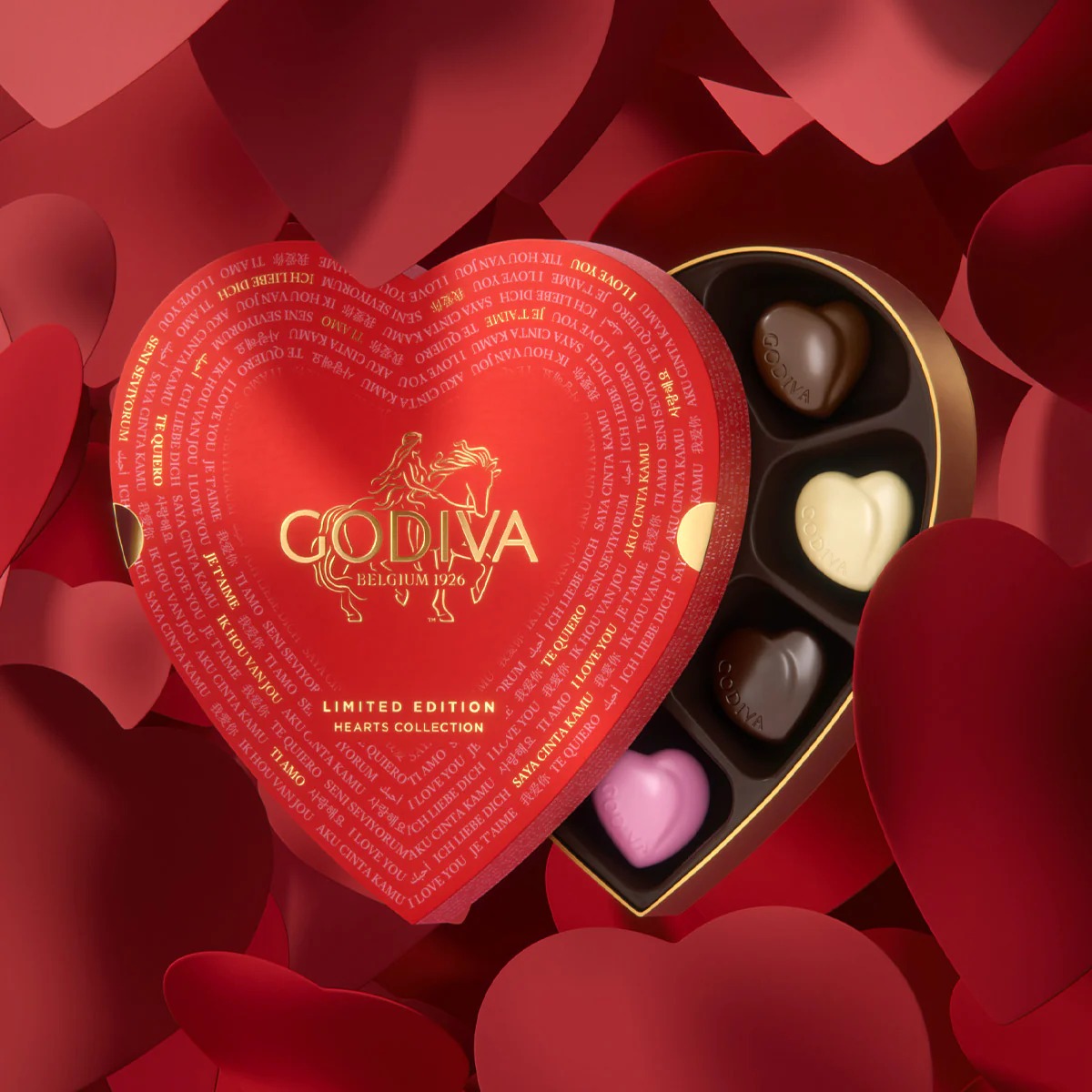 Valentine's Day Heart-Shaped Chocolate Gift Box